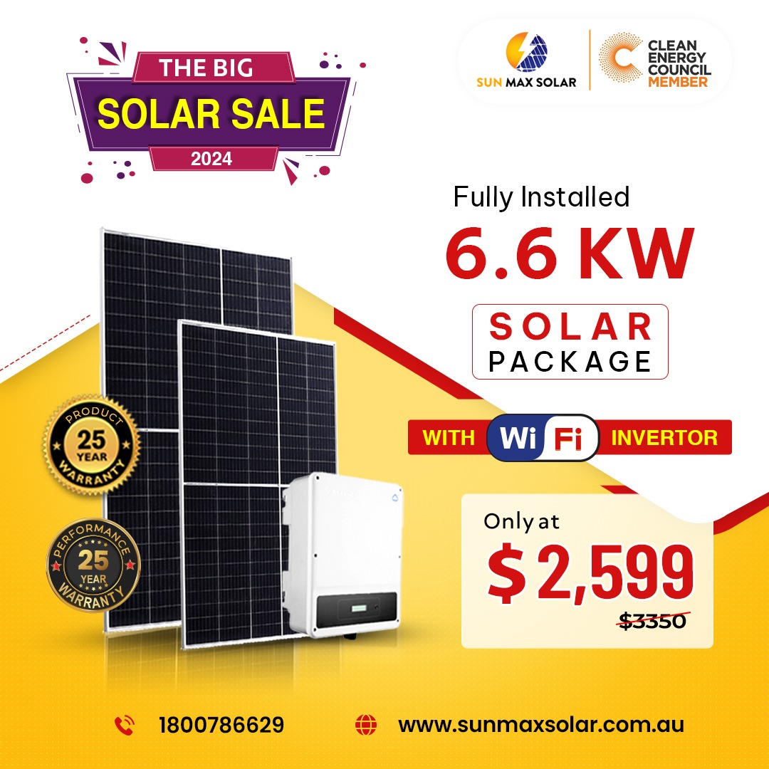 Sunmax 6.6 Kw Solar Package