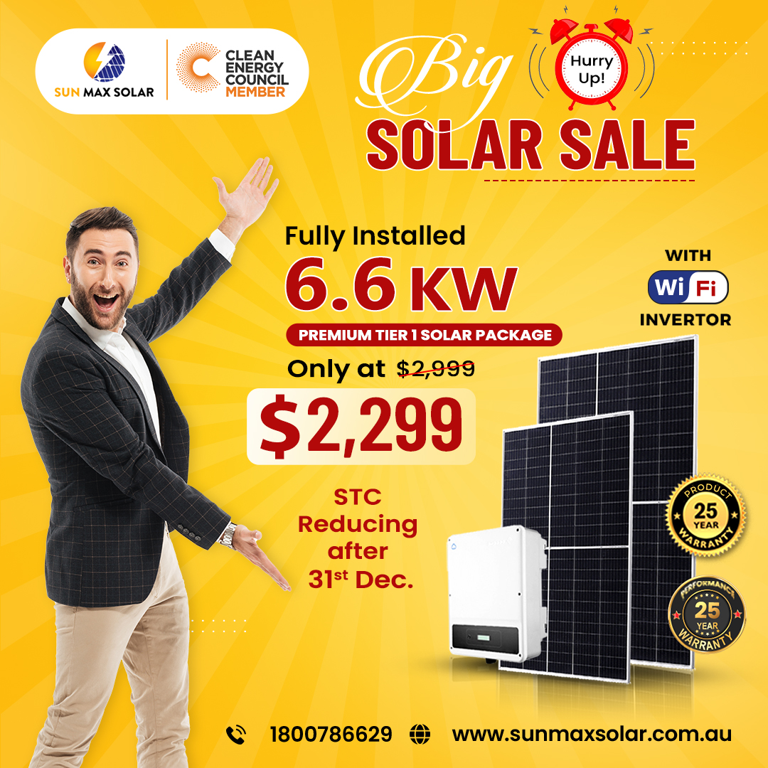 Sun Max winter solar offer in sydney